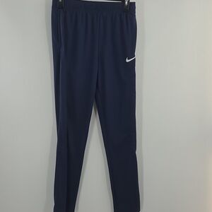 Nike Dark Blue Track Pants with White Logo